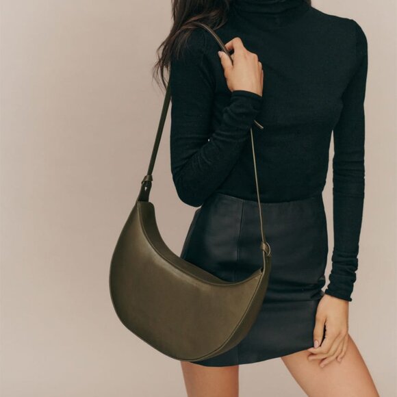 Reformation Handbags - NWT Rosetta Sling Crossbody Bag in Truffle